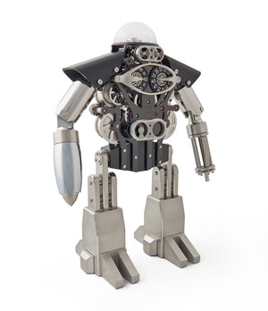 robot clock MB&F Melchio L'Epee "Dark" roboclock robotic desk clock for sale online at A Collected Man London