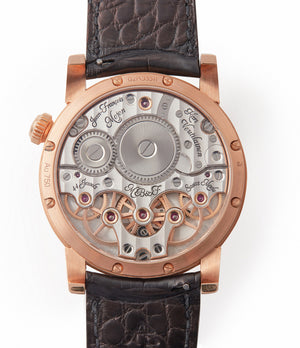 movement Max Busser Voutilainen Mojon MB&F Legacy Machine LM2 rose gold preowned double flying balance watch