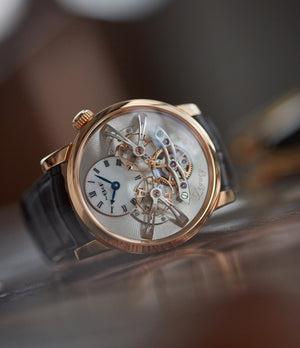 pre-owned MB&F Legacy Machine LM2 rose gold double flying balance watch by independent watchmaker Max Busser for sale online at A Collected Man London