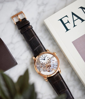 LM2 MB&F Legacy Machine time-only rose gold double flying balance watch by independent watchmaker Max Busser for sale online at A Collected Man London
