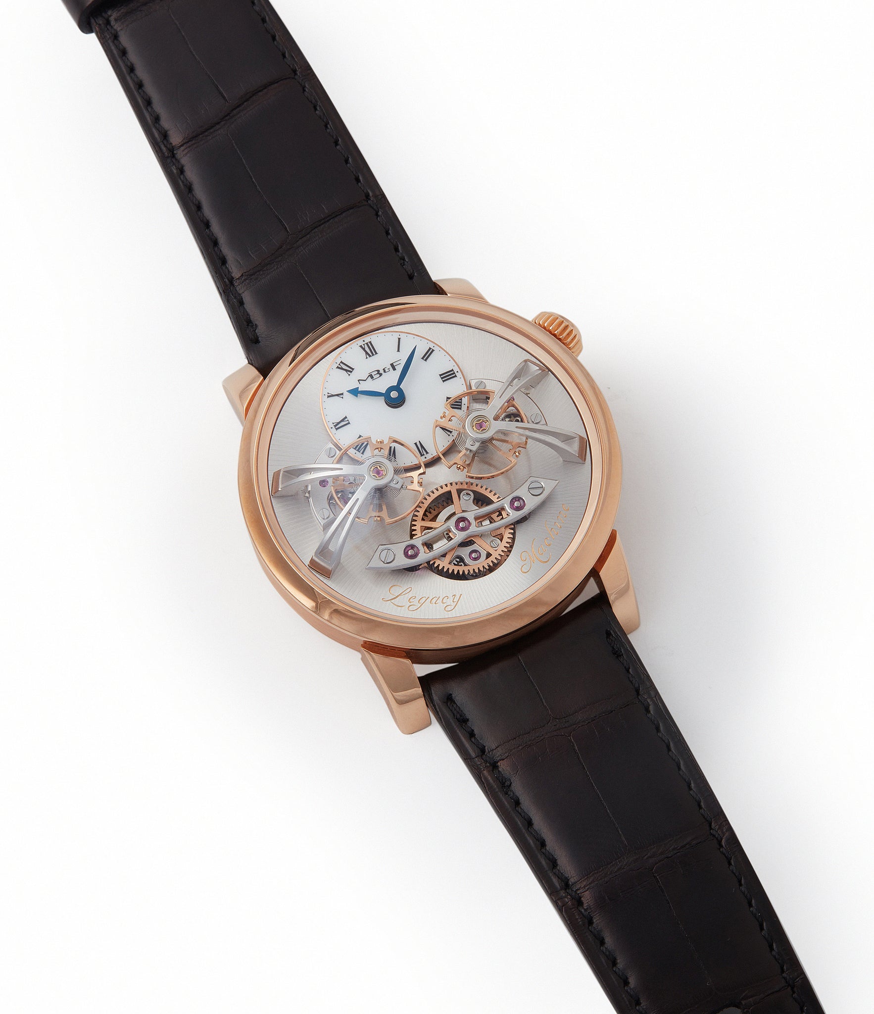 selling MB&F Voutilainen Mojon Legacy Machine LM2 rose gold double flying balance watch by independent watchmaker Max Busser for sale online at A Collected Man London