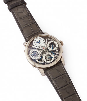 selling MB&F Legacy Machine 3 Perpetual Calendar white gold rare pre-owned watch by independent watchmaker for sale online at A Collected Man London UK approved seller of independent watchmakers