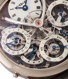 grey Perpetual Calendar MB&F Legacy Machine 3 white gold rare pre-owned watch by independent watchmaker for sale online at A Collected Man London UK approved seller of independent watchmakers