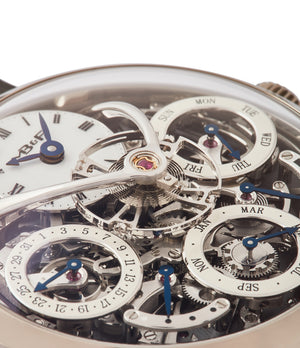 open work grey dial MB&F Legacy Machine 3 Perpetual Calendar white gold rare pre-owned watch by independent watchmaker for sale online at A Collected Man London UK approved seller of independent watchmakers
