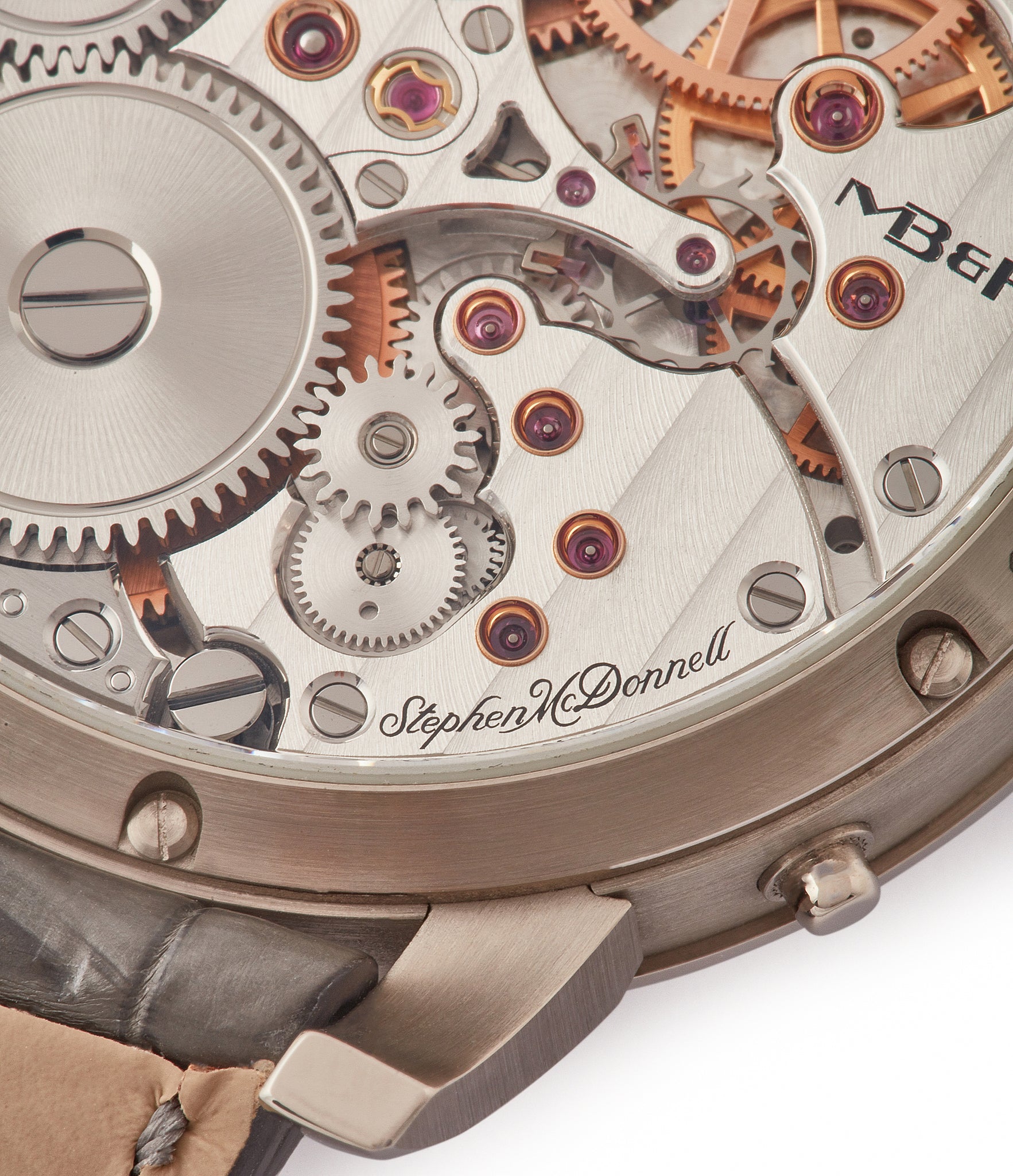 in-house MB&F and Stephen McDonnell Legacy Machine 3 Perpetual Calendar white gold rare pre-owned watch by independent watchmaker for sale online at A Collected Man London UK approved seller of independent watchmakers