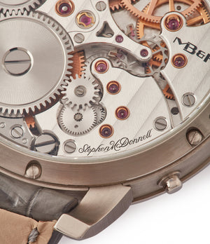 in-house MB&F and Stephen McDonnell Legacy Machine 3 Perpetual Calendar white gold rare pre-owned watch by independent watchmaker for sale online at A Collected Man London UK approved seller of independent watchmakers