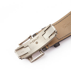deployant buckle MB&F Legacy Machine 3 Perpetual Calendar white gold rare pre-owned watch by independent watchmaker for sale online at A Collected Man London UK approved seller of independent watchmakers