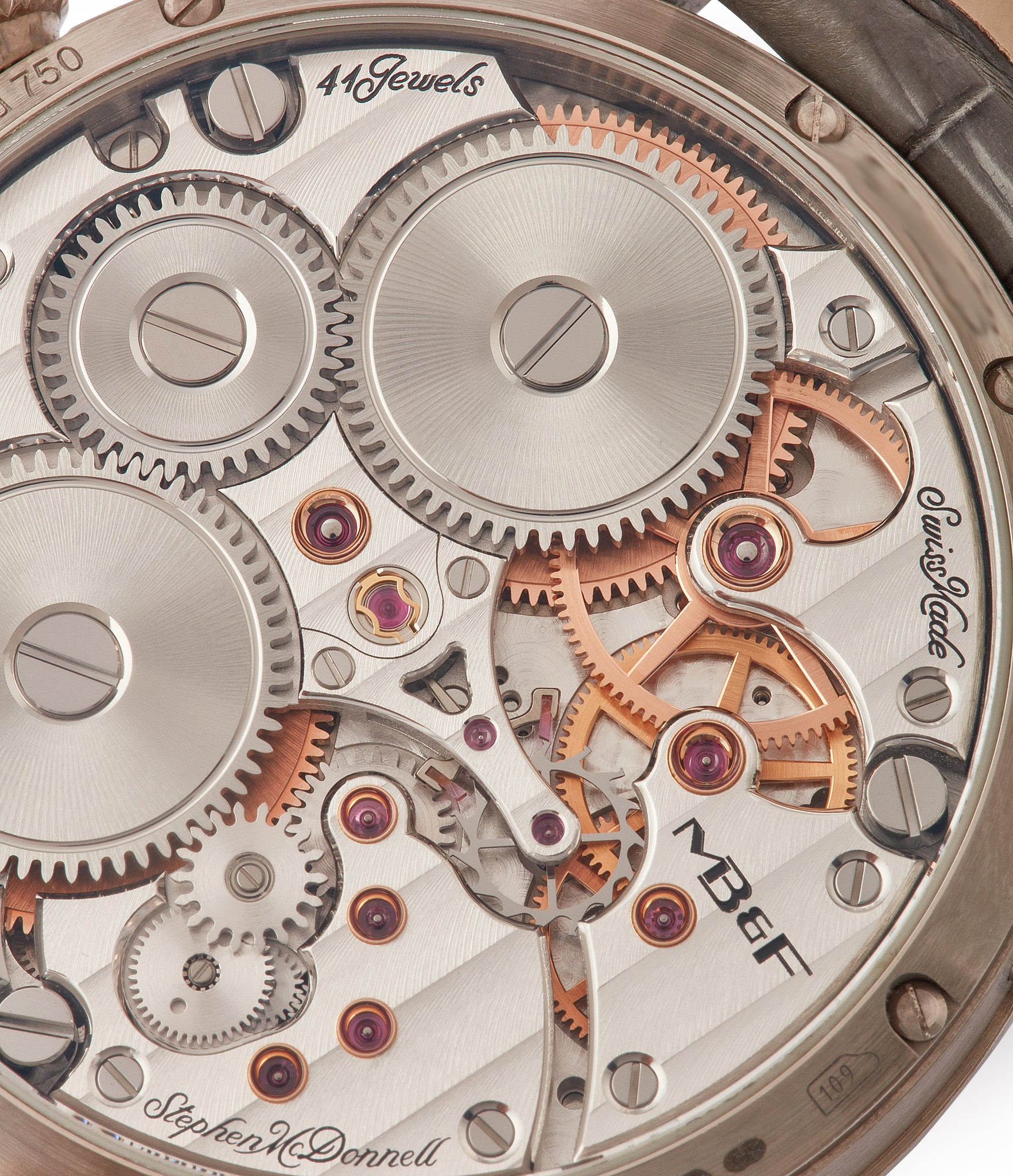 MB&F and Stephen McDonnell hand-finished Voutilainen style Legacy Machine 3 Perpetual Calendar white gold rare pre-owned watch by independent watchmaker for sale online at A Collected Man London UK approved seller of independent watchmakers