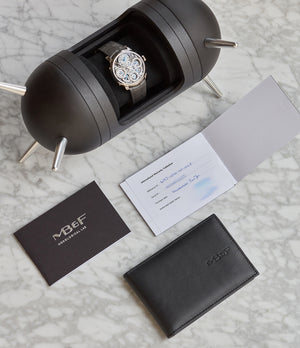 full set MB&F Legacy Machine 3 Perpetual Calendar white gold rare pre-owned watch by independent watchmaker for sale online at A Collected Man London UK approved seller of independent watchmakers