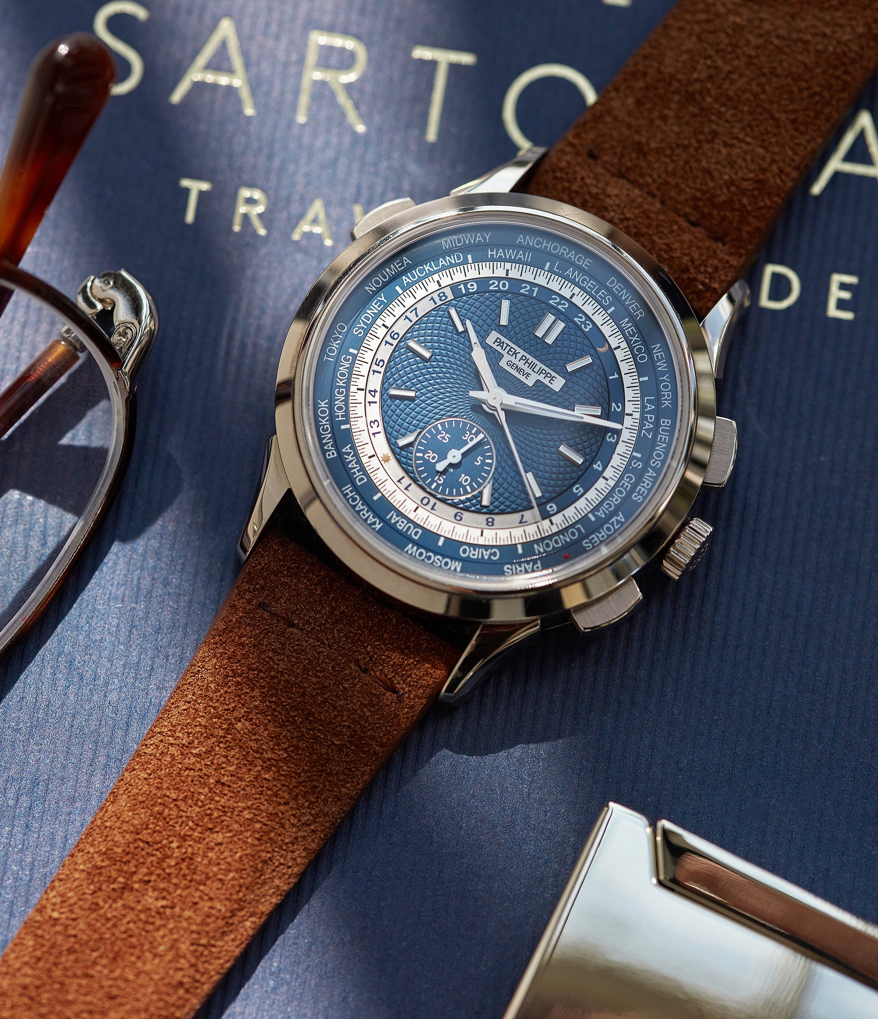 suede watch strap in sierra brown | Buy luxury watch strap