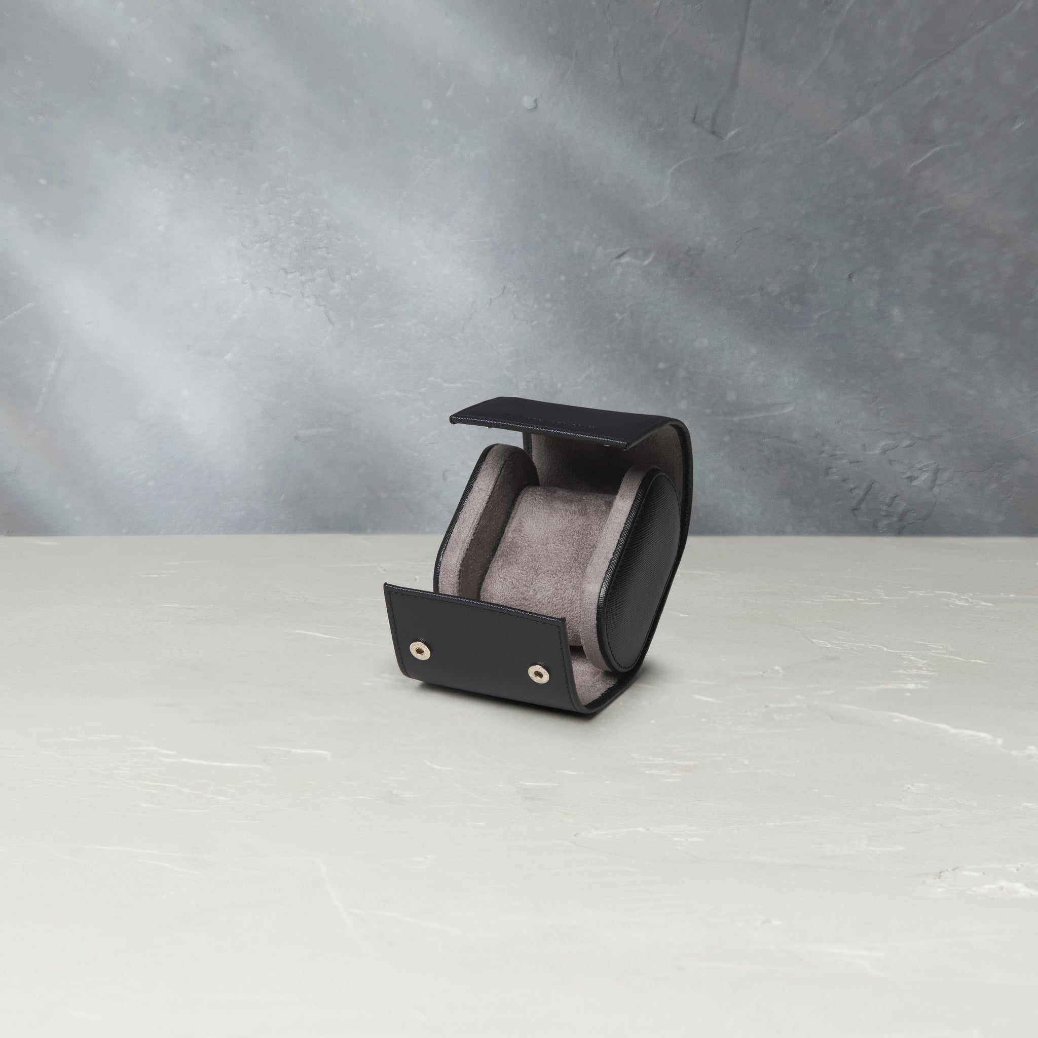 Buy Milano, one-watch roll, black, saffiano leather | Buy At A Collected Man | Available World Wide