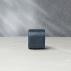 Buy Milano, one-watch roll, midnight blue, saffiano leather | A Collected Man London Accessories