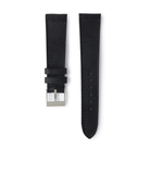 Order Milano Molequin watch strap black saffiano leather quick-release springbars buckle handcrafted European-made for sale online at A Collected Man London