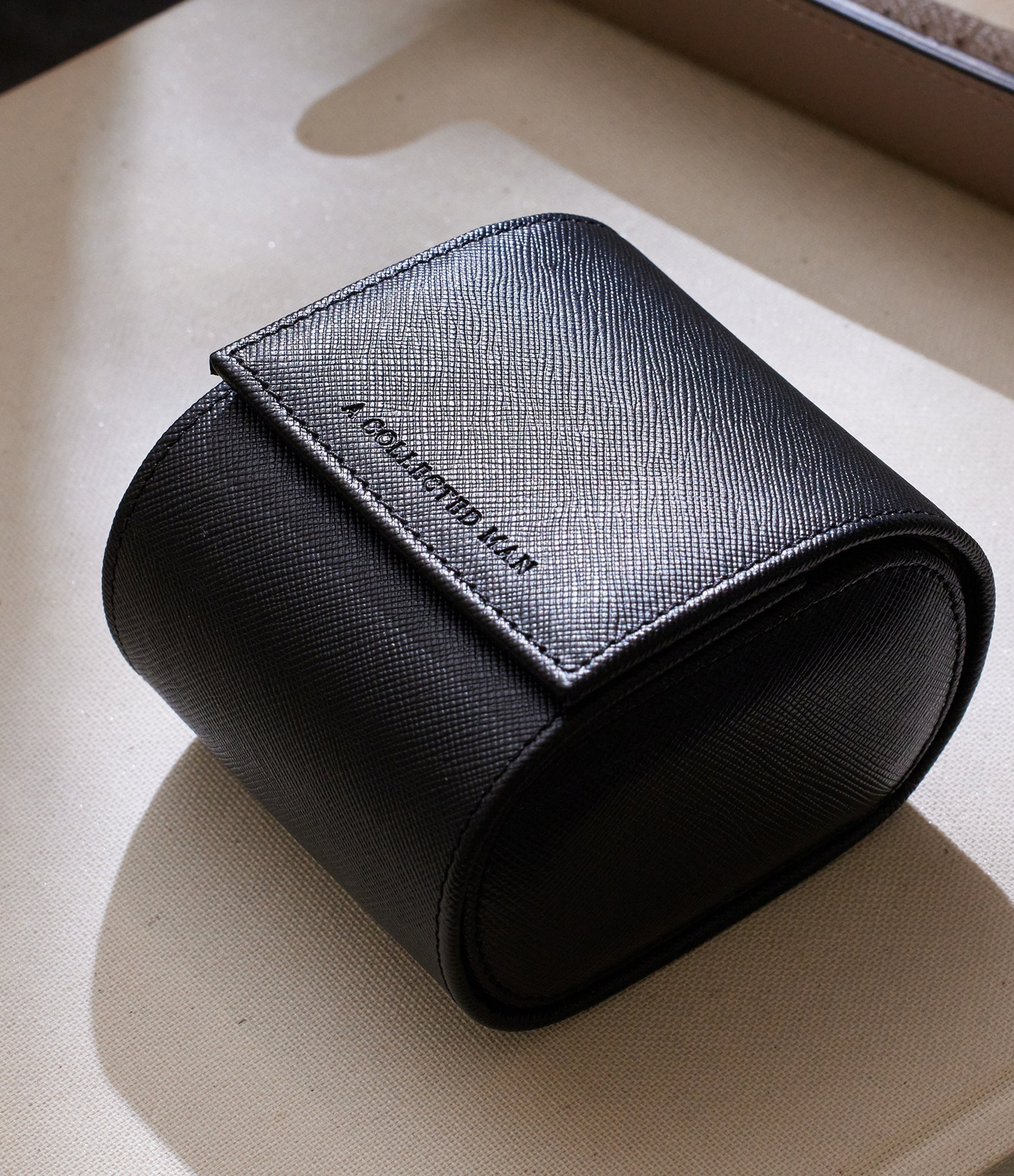 Buy Milano, one-watch roll, black, saffiano leather | Buy At A Collected Man  | Available World Wide