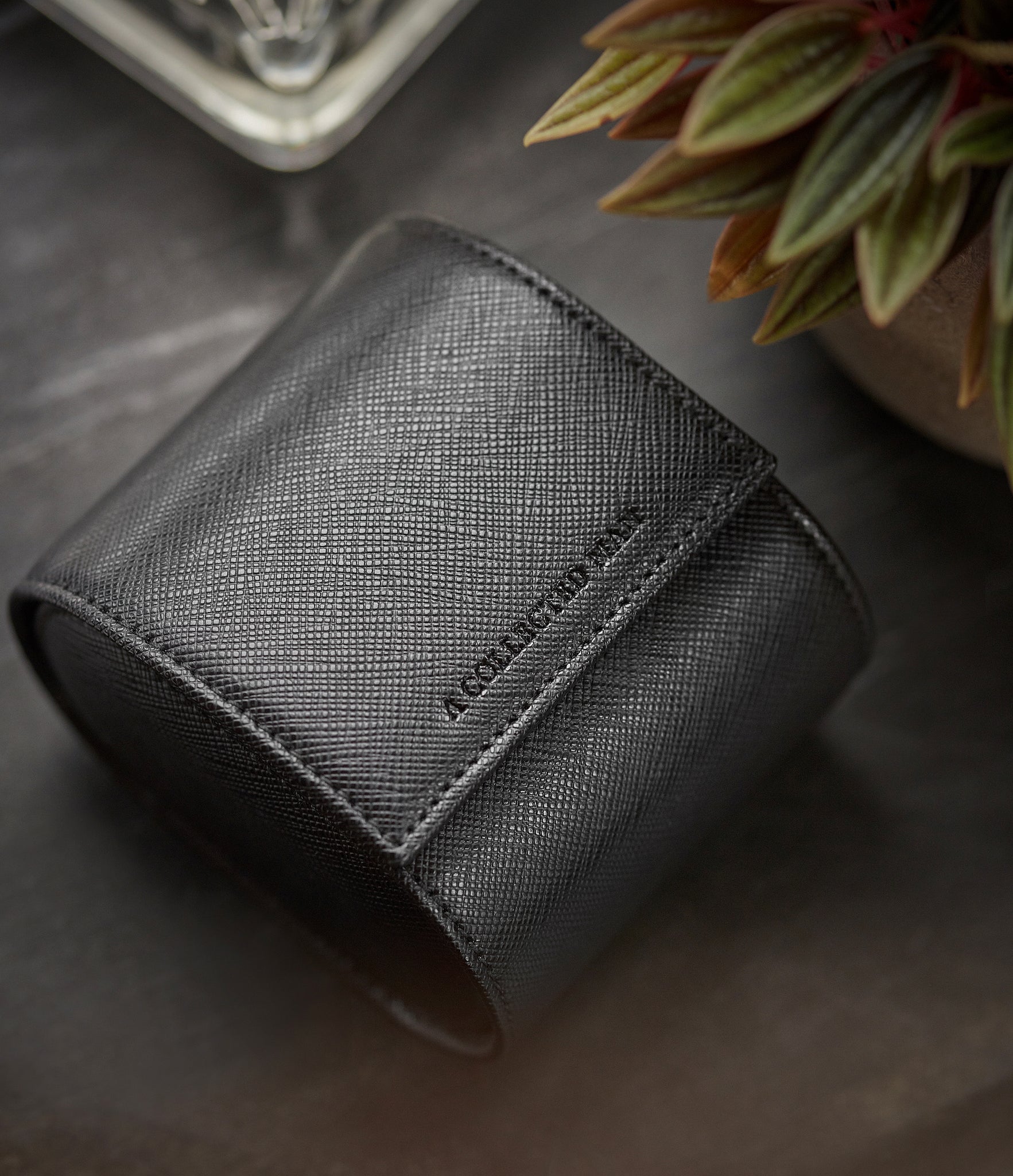 Buy Milano, one-watch roll, black, saffiano leather | Buy At A Collected Man  | Available World Wide