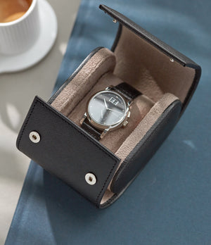 Buy Milano, one-watch roll, black, saffiano leather | Buy At A Collected Man  | Available World Wide