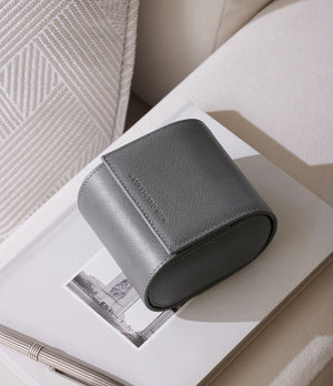 Watch Case | Buy Milano one-watchroll lavagrey saffianoleather A Collected Man | Available World Wide