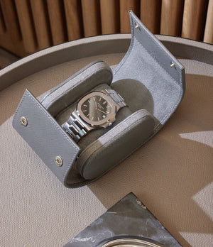 Watch Case | Buy Milano one-watchroll lavagrey saffianoleather A Collected Man | Available World Wide