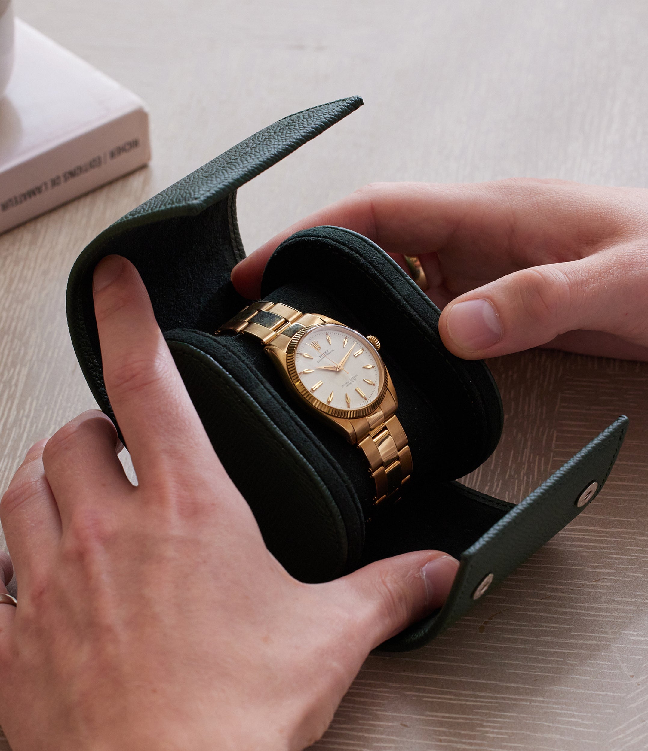 Buy one-watch roll saffiano single watch roll | Buy at ACM London – A ...