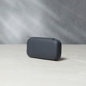 Watch Case | Monaco, two-watch pouch, midnight blue, grained leather | A Collected Man | Available World Wide