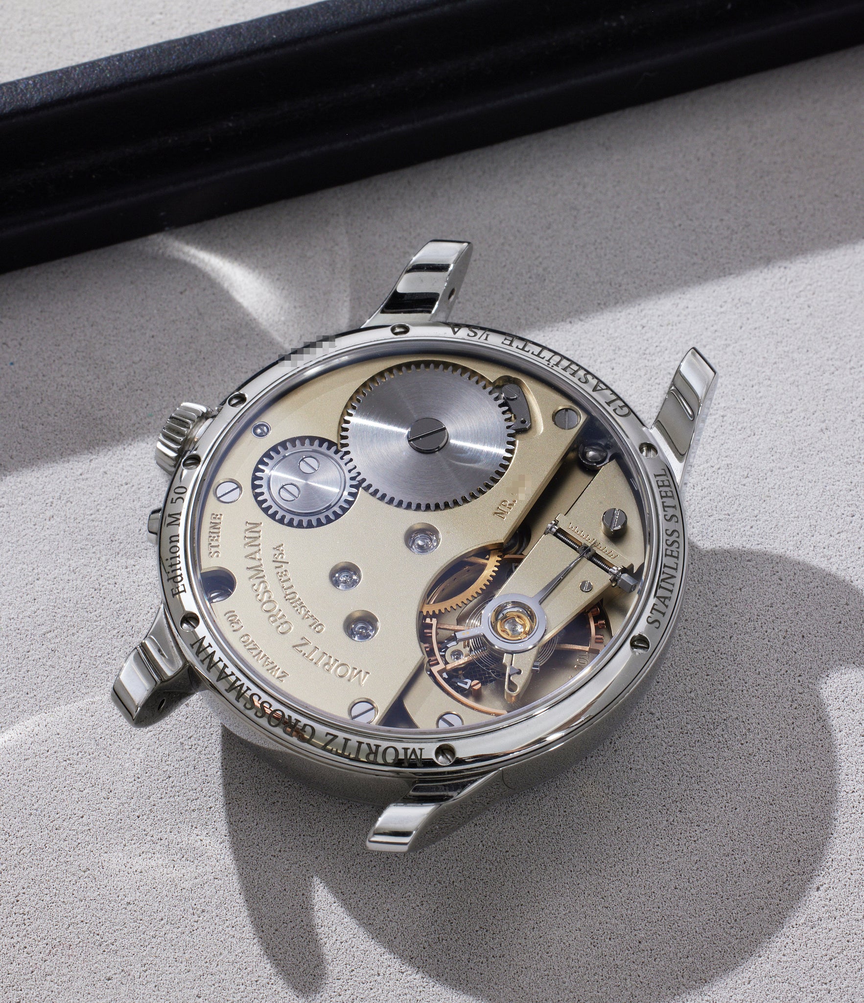 Caseback | Moritz Grossman Atum Pure M | Stainless Steel | A Collected Man London