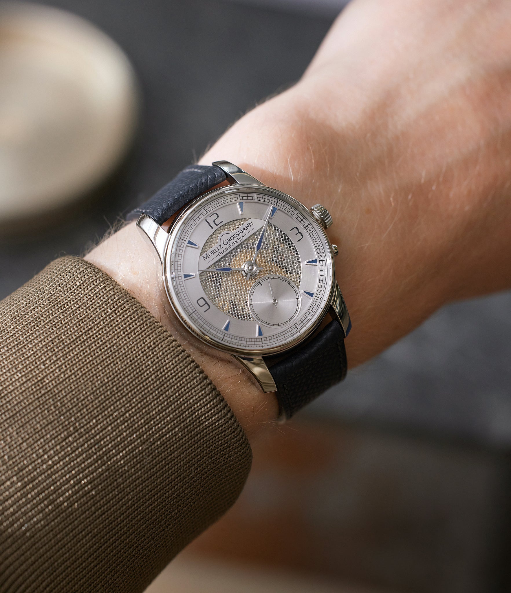 Wrist Shot | Moritz Grossman Atum Pure M | Stainless Steel | A Collected Man London