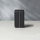 New York, four-watch box with compartment, black, saffiano leather | Buy at A Collected Man | Available Worldwide