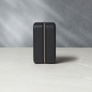 New York, four-watch box with compartment, black, saffiano leather | Buy at A Collected Man | Available Worldwide