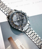 selling vintage Omega Speedmaster pre-professional Ed White 105.003-65 steel chronograph sports watch online at A Collected Man London
