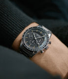 men's vintage Omega Speedmaster pre-professional Ed White 105.003-65 steel chronograph sports watch online at A Collected Man London