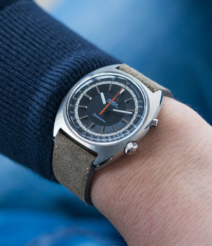 vintage wristwatch Seamaster 145.007 Chronostop Omega manual-winding Cal. 865 steel chronograph sport watch for sale online at A Collected Man London UK specialist of rare watches