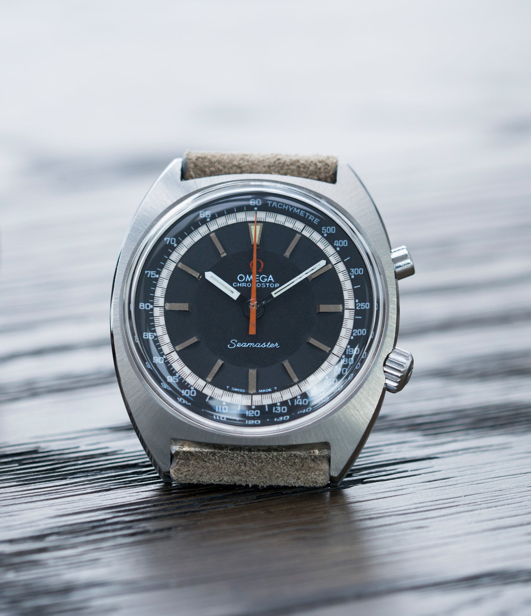 buying vintage Omega Seamaster Chronostop 145.007 manual-winding Cal. 865 steel chronograph sport watch for sale online at A Collected Man London UK specialist of rare watches
