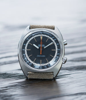 buying vintage Omega Seamaster Chronostop 145.007 manual-winding Cal. 865 steel chronograph sport watch for sale online at A Collected Man London UK specialist of rare watches