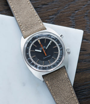 vintage Omega Seamaster Chronostop 145.007 manual-winding Cal. 865 steel chronograph sport watch for sale online at A Collected Man London UK specialist of rare watches