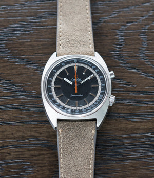 men's cool vintage sport watch chronograph Seamaster 145.007 Chronostop Omega manual-winding Cal. 865 steel chronograph sport watch for sale online at A Collected Man London UK specialist of rare watches