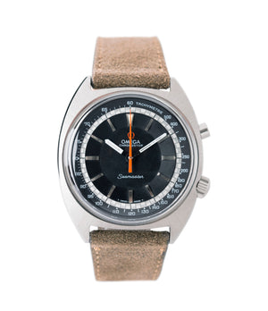 buy vintage Omega Seamaster Chronostop 145.007 manual-winding Cal. 865 steel chronograph sport watch for sale online at A Collected Man London UK specialist of rare watches