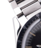 vintage Omega Speedmaster Pre-Professional Ed White 105.003 steel vintage chronograph 7912 flat-link bracelet for sale online at A Collected Man UK specialist of rare vintage watches