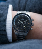 Speedmaster 105.003 Pre-Professional Ed White Omega  steel vintage chronograph 7912 flat-link bracelet for sale online at A Collected Man UK specialist of rare vintage watches