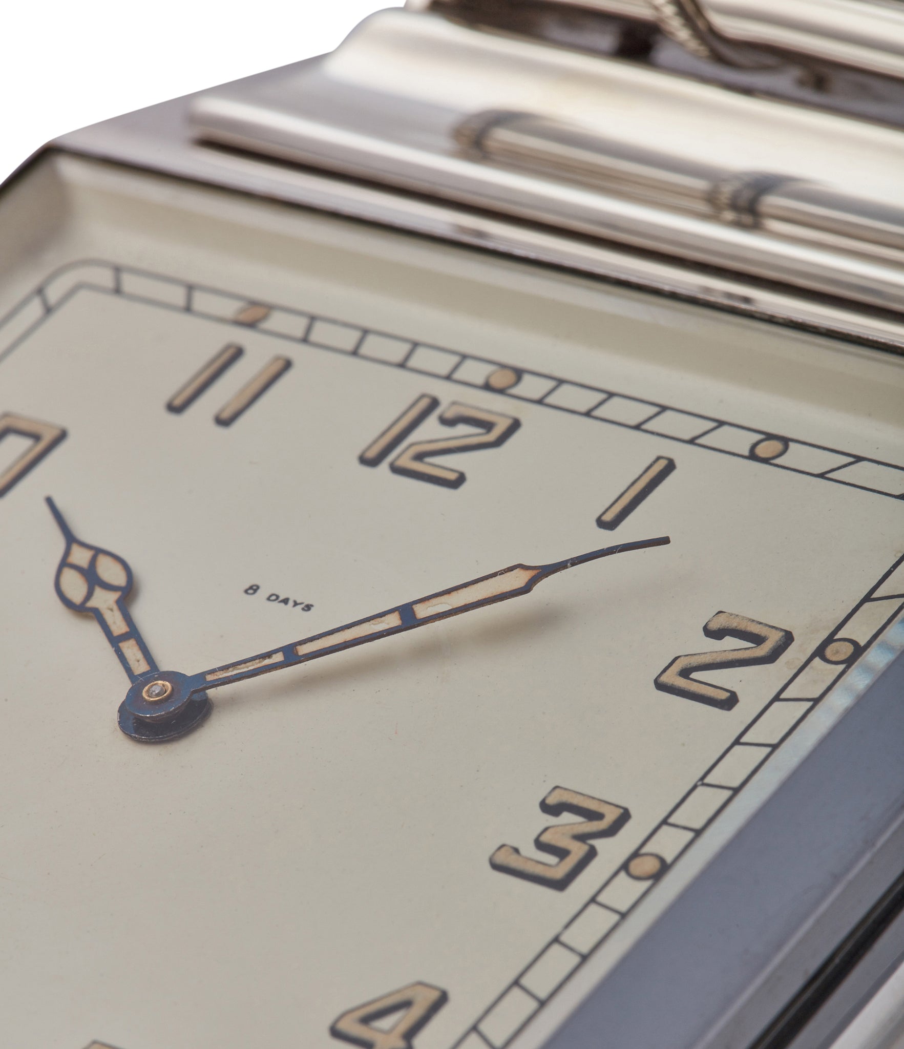 Silver Desk Clock | 8 Day