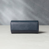 Paris, three-watch roll, midnight blue, saffiano leather | Buy at A Collected Man | Available Worldwide