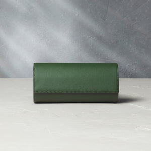 Paris, three-watch roll, emerald, grained leather | Buy at A Collected Man | Available Worldwide