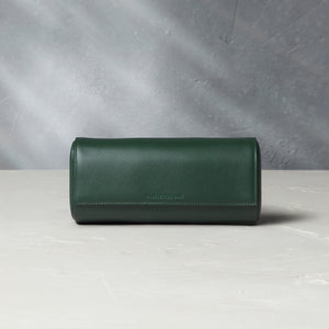 Paris, three-watch roll, emerald, saffiano leather | Buy at A Collected Man | Available Worldwide