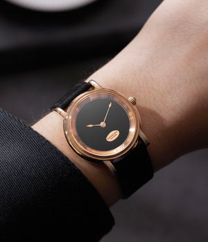Parmigiani Fleurier Toric Classic | Black Dial | On Wrist | Yellow Gold | A Collected Man | Available Worldwide