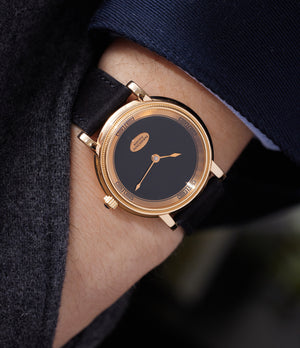 Parmigiani Fleurier Toric Classic | Black Dial | On Wrist | Yellow Gold | A Collected Man | Available Worldwide