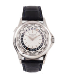 buy Patek Philippe 5110G-001 white gold World-timer luxury dress watch online for sale at A Collected Man London specialist preowned luxury watches