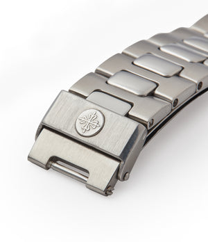 Patek Philippe integral bracelet 3700/001 Nautilus full set vintage watch for sale online at A Collected Man London UK specialist of rare watches