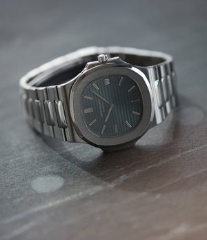 rare 3700/001 Nautilus Patek Philippe vintage watch for sale online at A Collected Man London UK specialist of rare watches