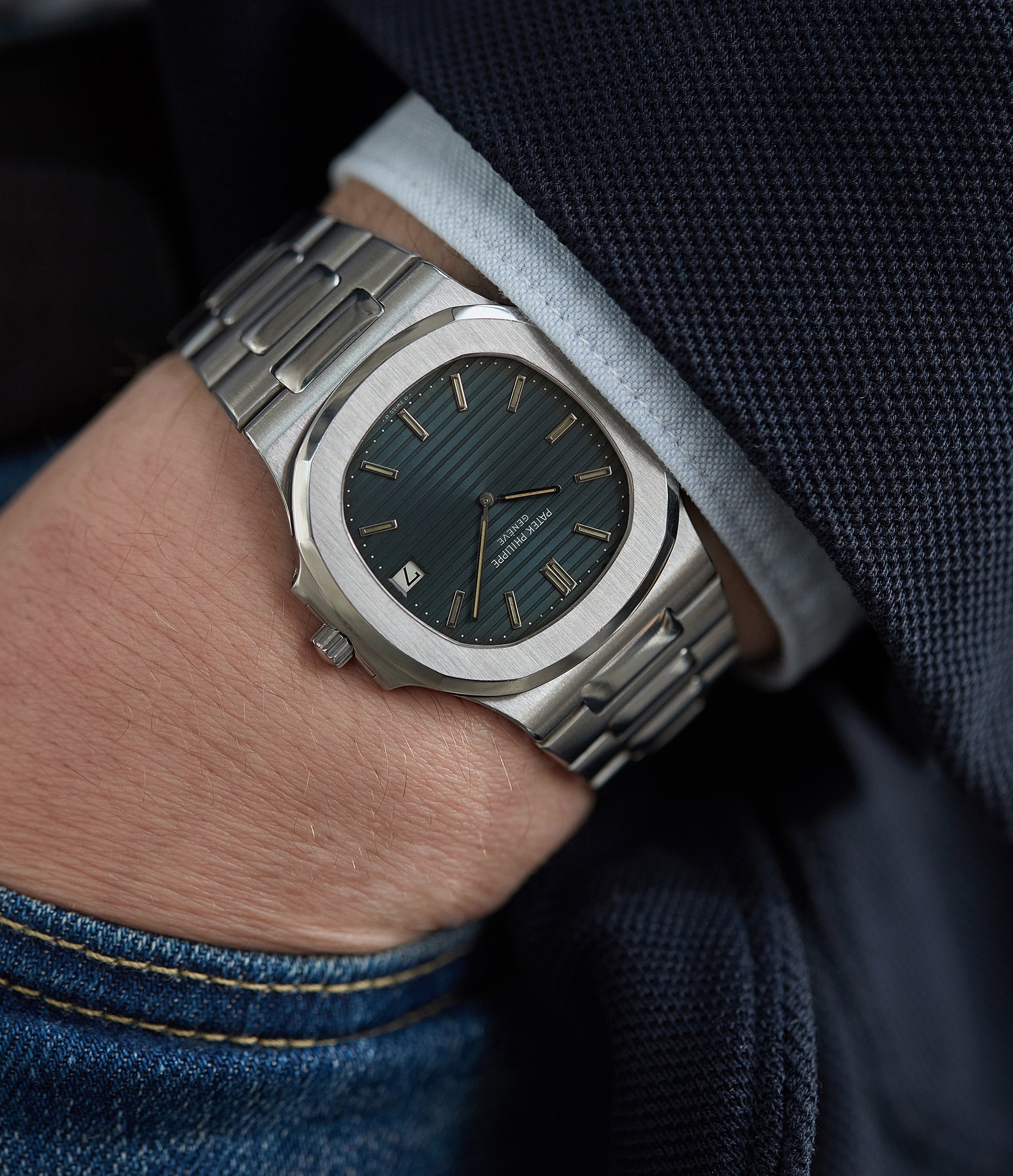 vintage Patek Philippe Nautilus 3700/001 full set watch for sale online at A Collected Man London UK specialist of rare watches