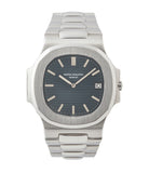 buy vintage Patek Philippe Nautilus 3700/001A steel sport watch full set for sale online at A Collected Man London UK specialist of rare vintage watches