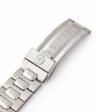original 3700/001A steel bracelet signed clasp vintage Patek Philippe Nautilus 3700/001A steel sport watch full set for sale online at A Collected Man London UK specialist of rare vintage watches